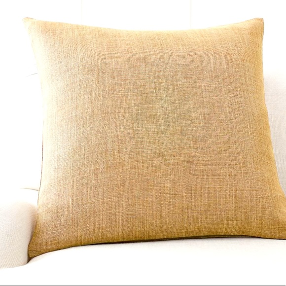 Pottery Barn Other - PB Belgian Linen Pillow Cover, 24” x 24” Straw